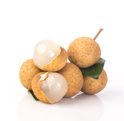 longan fruit on a background