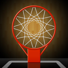 Obraz premium Basketball hoop, top view