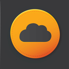 Cloud button,clean vector