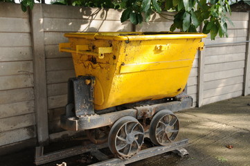 wagonnet de mine de diamant