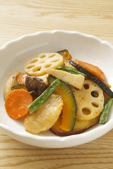 秋野菜の揚げ浸し