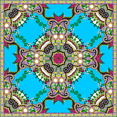 Traditional ornamental floral paisley bandanna