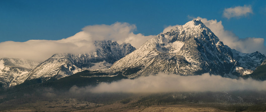 clouds above High tatry in Slovakia © sergejson
