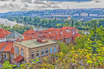 View of Prague and Vltava