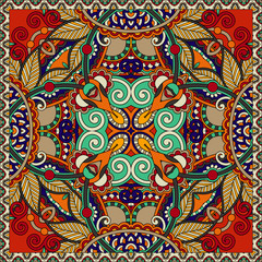 Traditional ornamental floral paisley bandanna