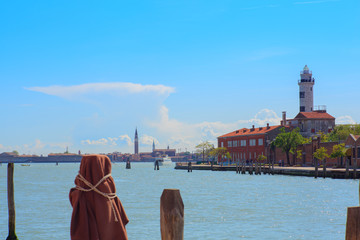 Naklejka premium Lighthouse, Murano island
