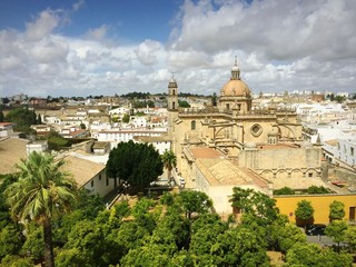 Fototapeta na wymiar Kathedrale San Salvador in Jerez