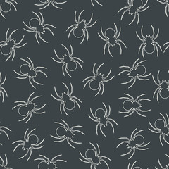 Seamless pattern with spider. - 70631183