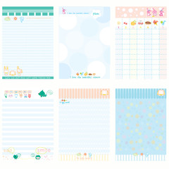 Paper Notebook Color Blue style