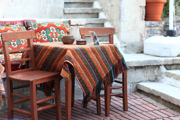 Interior of turkish restaurant