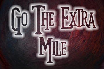 Go The Extra Mile Concept