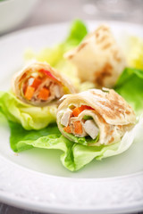 Chicken Sandwich Wrap