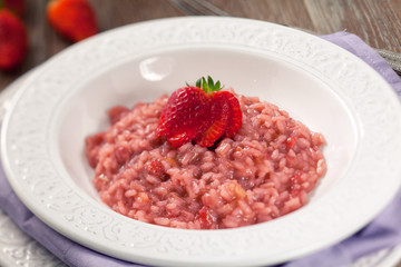 Risotto With Strawberries.