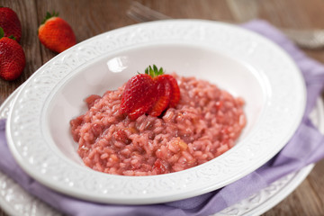 Risotto With Strawberries.