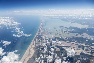 Yucatan Mexico Coast Aerial