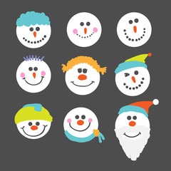 Snowman Faces