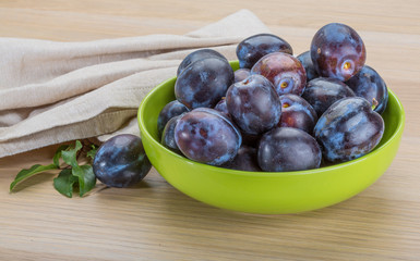 Ripe fresh plum