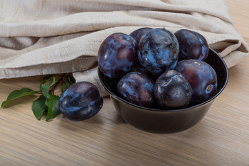 Ripe fresh plum