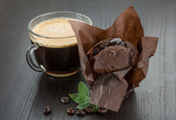 Coffee with muffin