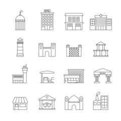 Government Buildings Icons