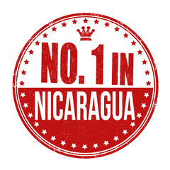 Number one in Nicaragua stamp
