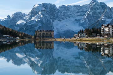 Misurinasee mit Sorapis-Gruppe