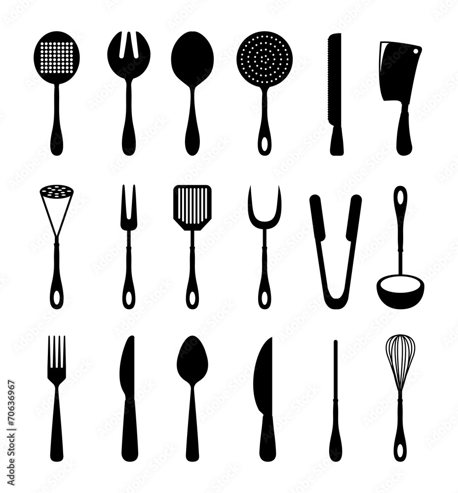 Canvas Prints cutlery design