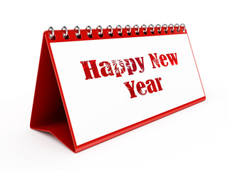Happy New Year Calendar - isolated