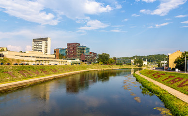 Fototapeta na wymiar Neris River in Vilnius - Lithuania