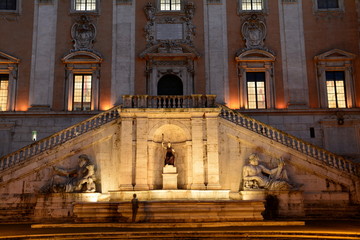 Fototapeta na wymiar Piazza del Campidoglio,Rome,Italy.