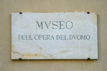 Obraz premium Lastra di marmo, Museo Opera del Duomo, Pisa