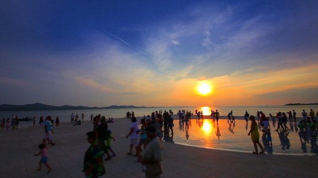 Zadar Greeting the Sun, Pozdrav Suncu, Time Lapse