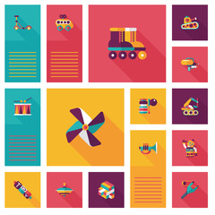 kid toys flat app ui background,eps10