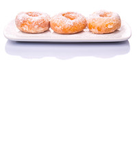 Obraz na płótnie Canvas Homemade doughnut with sugar toppings 