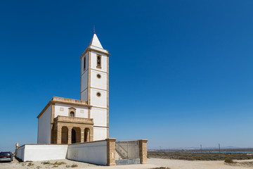 Fototapeta na wymiar Church Rodalquilar mining town of Cabo de Gata, Spain