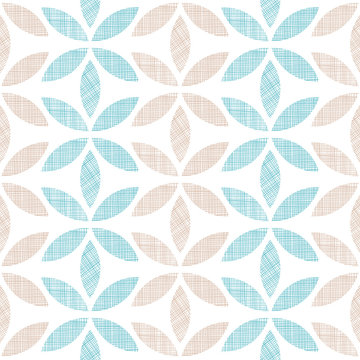 Abstract textile leaves stripes seamless pattern background