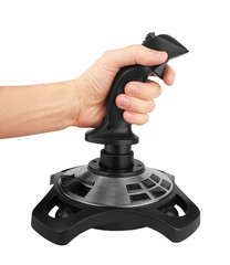 Computer joystick with hand