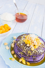 Hawaiian taro pancakes