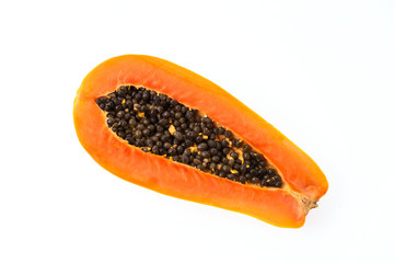 Papaya isolated on white