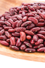 Red beans kidney isolated on white background