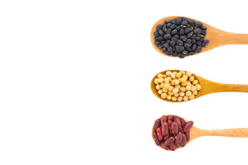 Beans isolated on white background