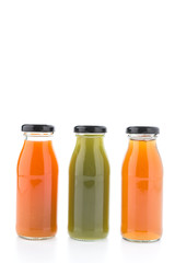 Juice bottle isolated on white background