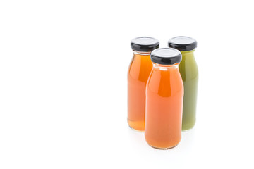 Juice bottle isolated on white background