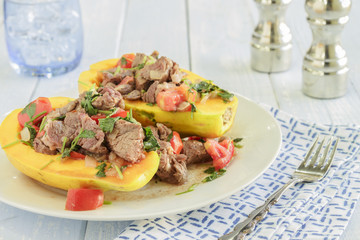 Steak Poke Papaya