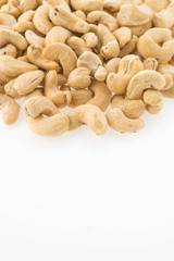 cashews isolated on white background