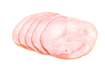 Ham isolated on white