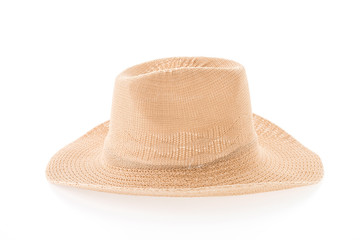 Straw hat isolated on white background