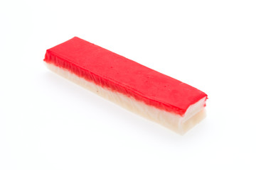 Crab stick isolated on white