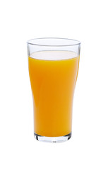 Orange juice. Isolated on white background