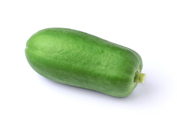 green papaya isolated on white background